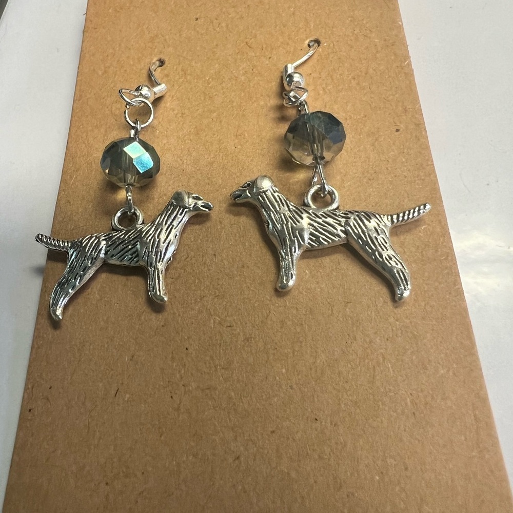 Cute dog golden retriever earrings